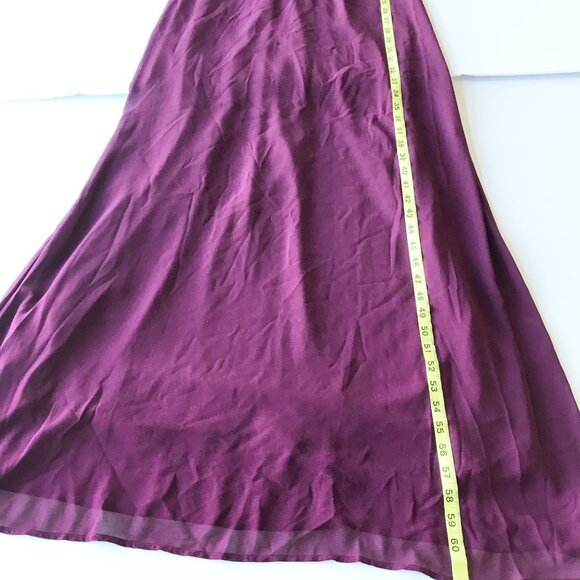 SHOW ME YOUR MUMU Caitlin Ruffle Maxi Bridesmaid Dress Burgundy Womens X-Small - Picture 7 of 8